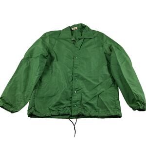 Green Windbreaker Jacket Athletic Apparel Vintage Memphis TN Size Medium Adult